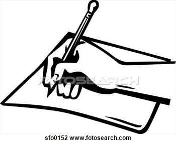 Pencil Writing On Paper Clipart - Gallery