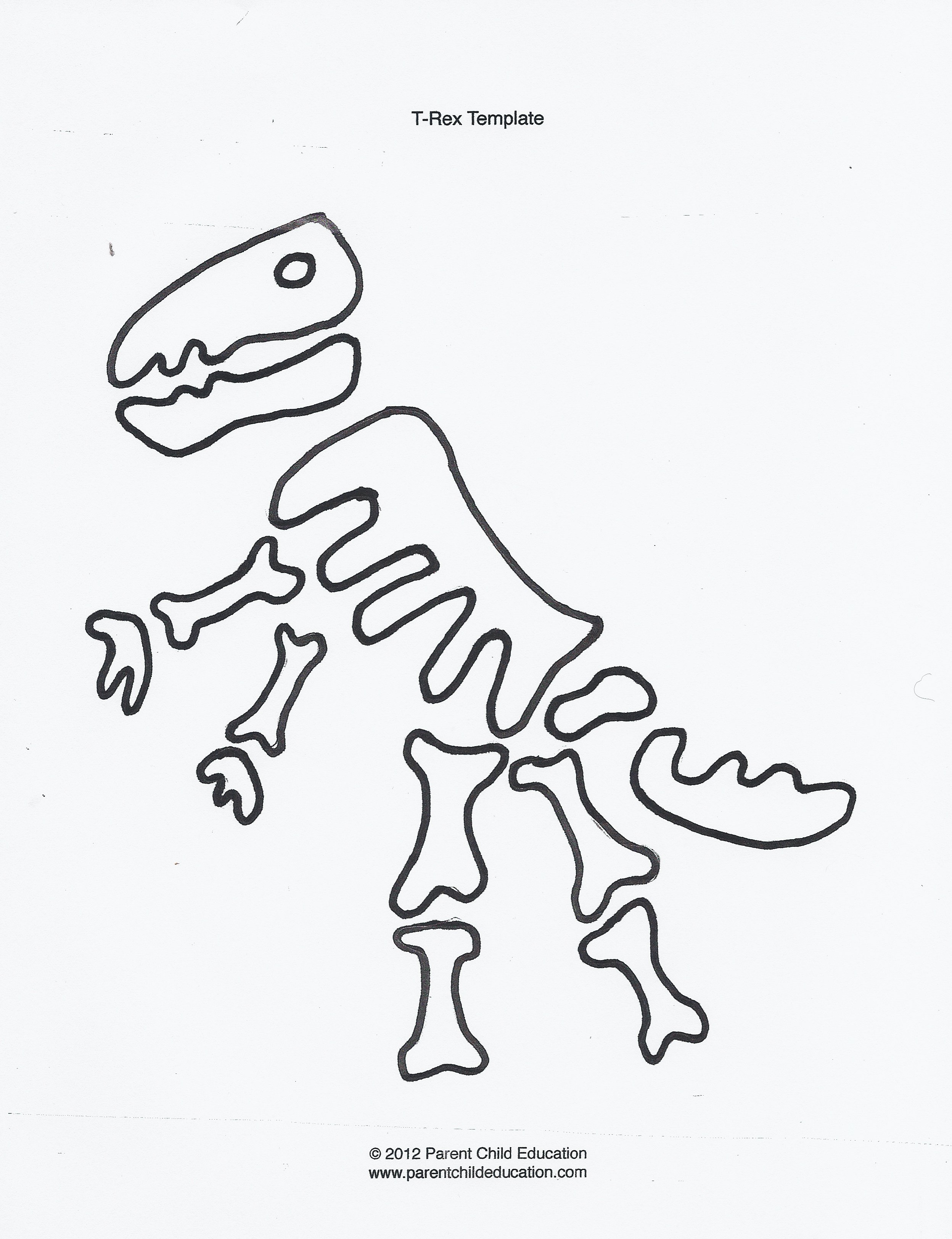 Dinosaur Templates - Parent Child Education