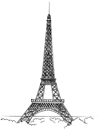 How to draw the eiffel tower in 5 easy steps, Step by Step, Famous 