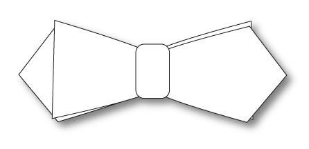 Bow Tie Cut Out Template from clipart-library.com