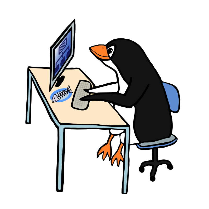 Clipart - Penguin Admin