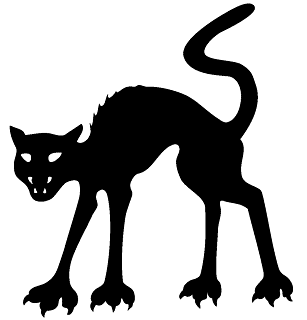Scary Halloween Cat | Clipart library - Free Clipart Images