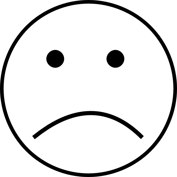 Sad Clipart Black And White | Clipart library - Free Clipart Images