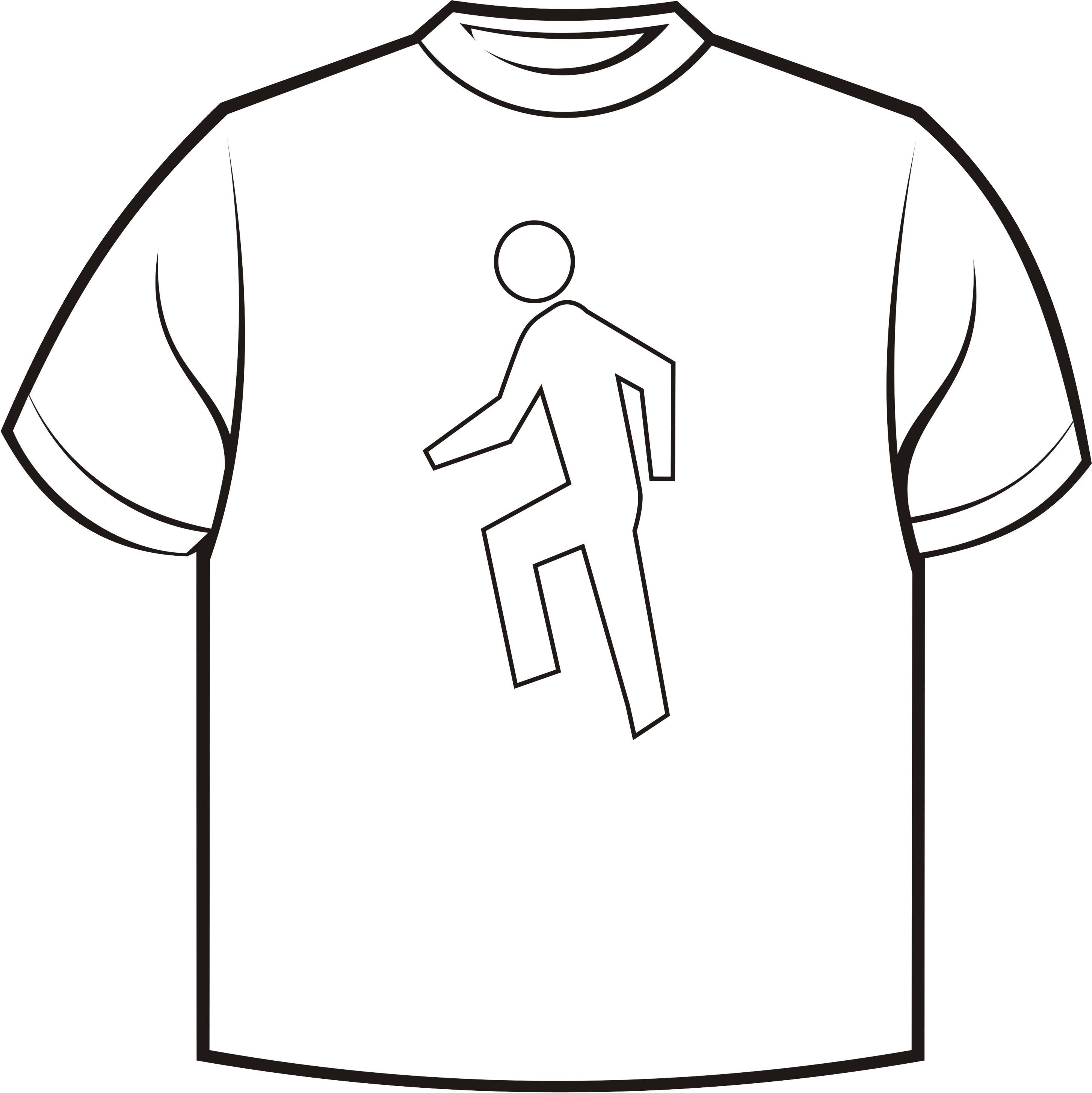 Printable T Shirt Outline - Clipart library