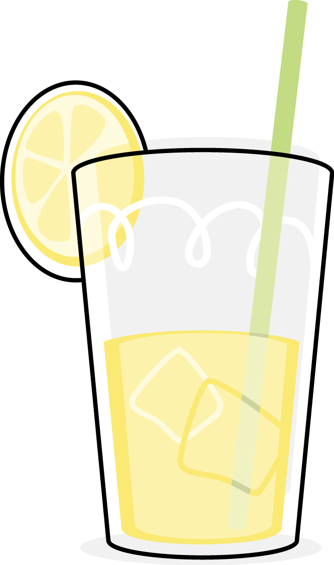 Glass Of Lemonade image - vector clip art online, royalty free 