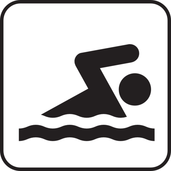 Kids Swimming clip art
