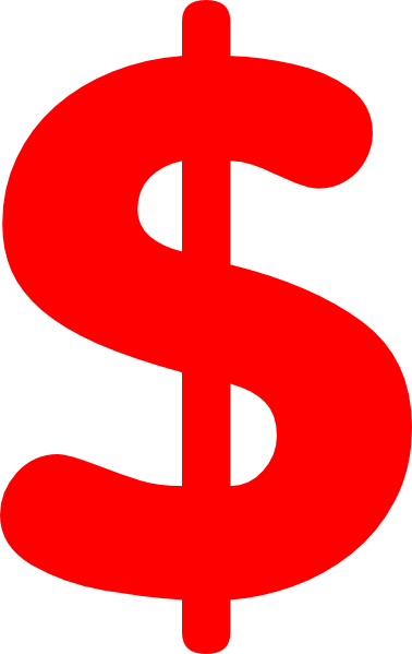 Red Money Sign Clip Art | Clipart library - Free Clipart Images