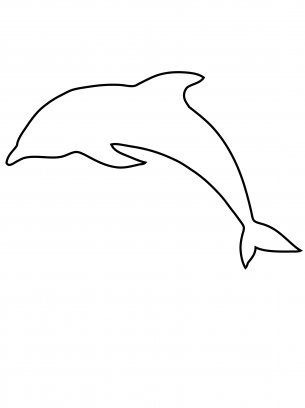 dolphin template - Clip Art Library