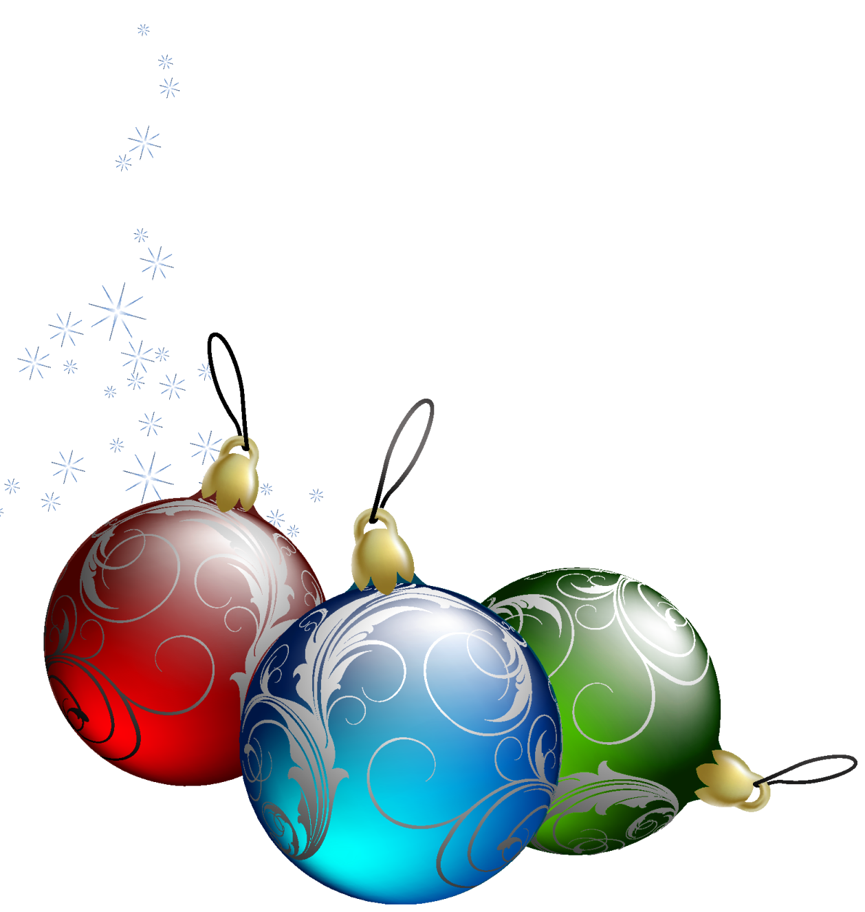 Tree Christmas Transparent Ornaments Clipart