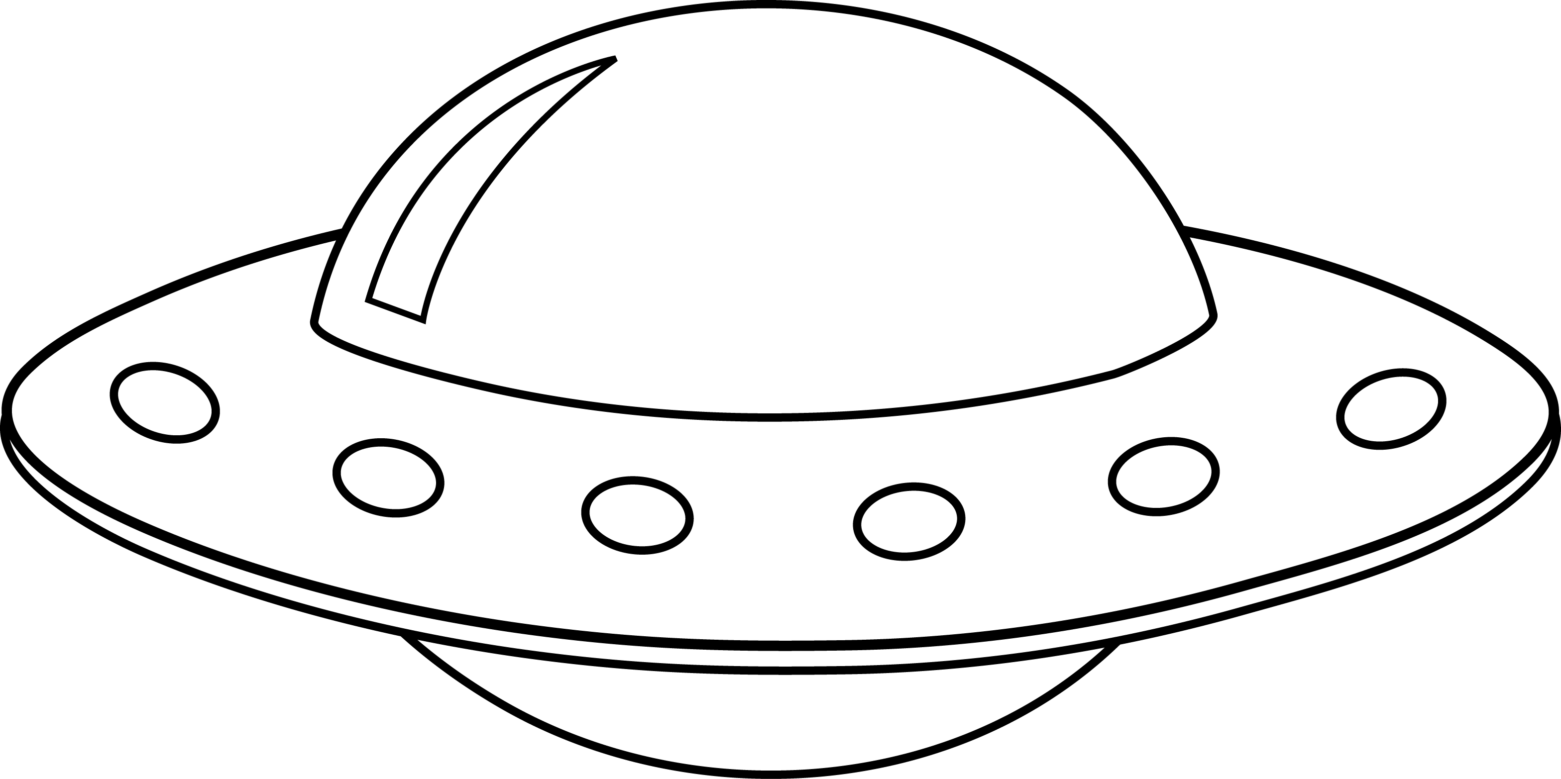 Alien Spaceship Clipart Black And White Images  Pictures - Becuo