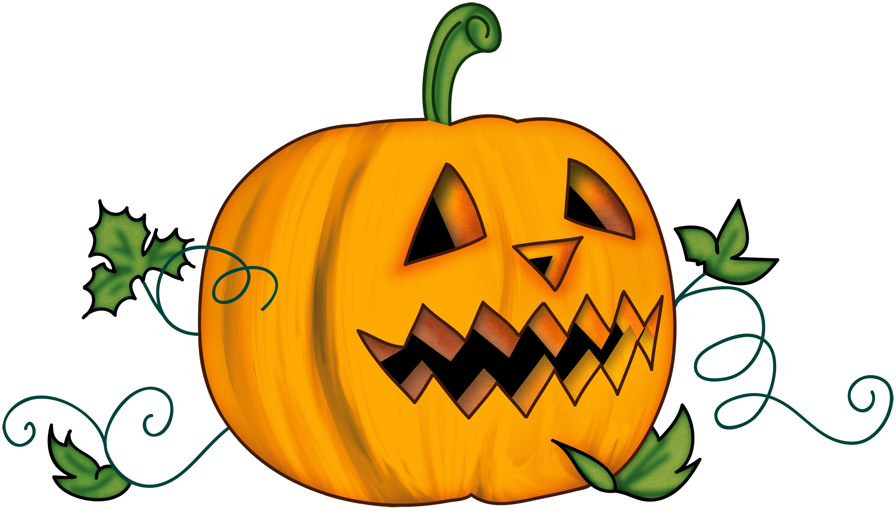 Halloween Creepy Pumpkin Clipart