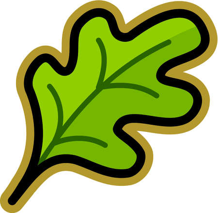 Stock Illustration - Illustration of a green leaf