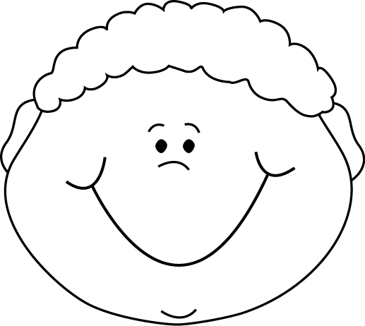 Kid Face Clipart Black And White | Clipart library - Free Clipart Images