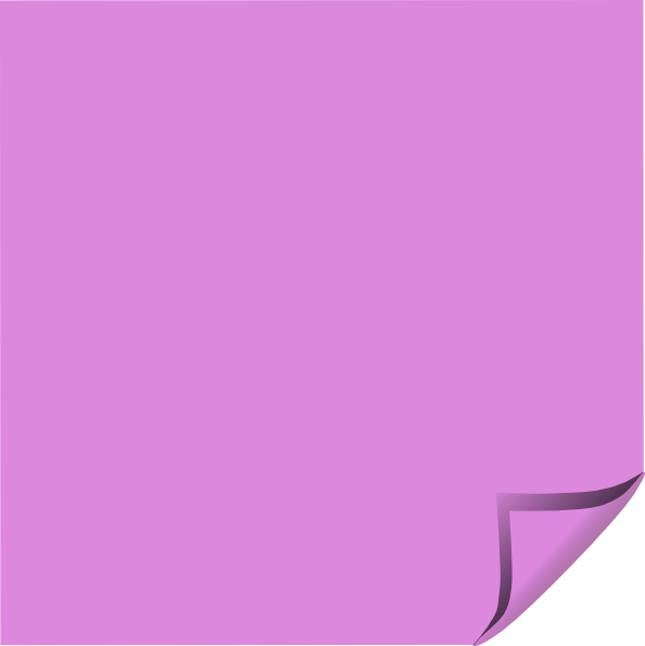 Sticky Note Purple Folded Corner clip art - vector clip art online 