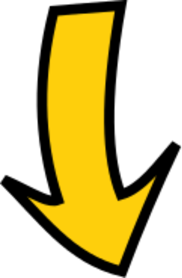 arrow pointing down and left