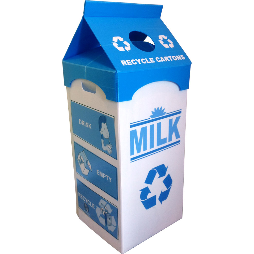 Milk Carton Recycling Bin | Recycle Away