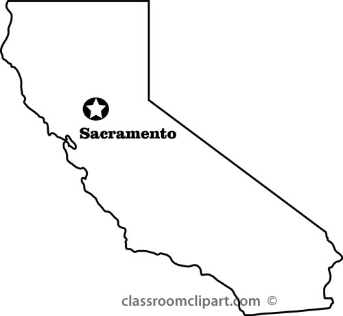 free clipart map of california - photo #20