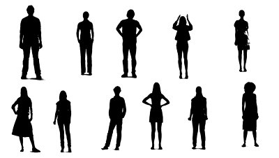 Stand And Wait People Silhouette Stock Footage Video 476470 