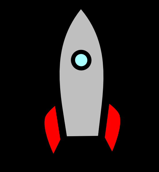 Rocket At Launch W/ No Flame clip art - vector clip art online 