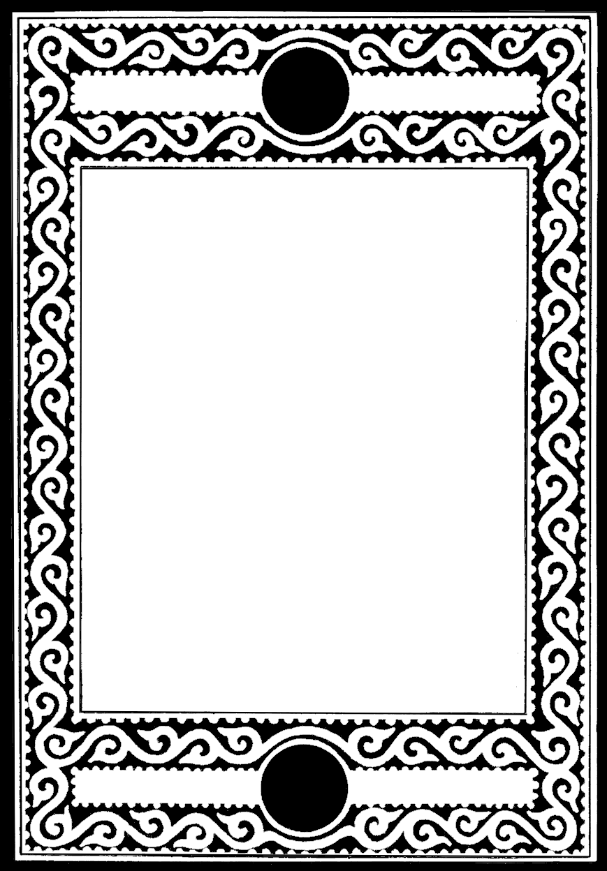 Black and White Frame for Scrapbooking  Other Creative Projects