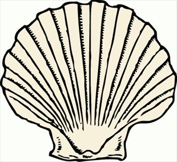 Shell Clip Art Free Black And White | Clipart library - Free Clipart 