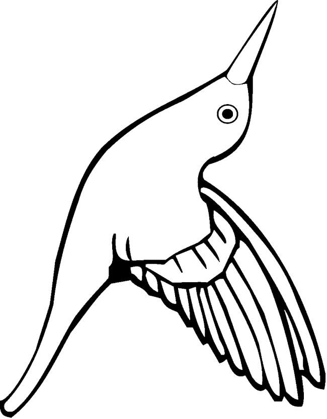 Hummingbird coloring page - Animals Town - animals color sheet 