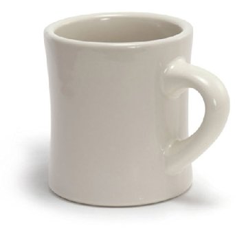  | Diner Coffee Mug: White Ceramic Mug: Coffee Cups  Mugs
