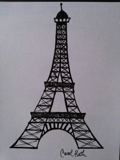 Eiffel Tower Drawing Simple - Gallery