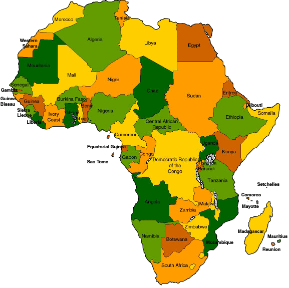 free clipart map of africa - photo #20