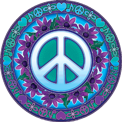 Flowery peace sign. | Peace Signs | Clipart library