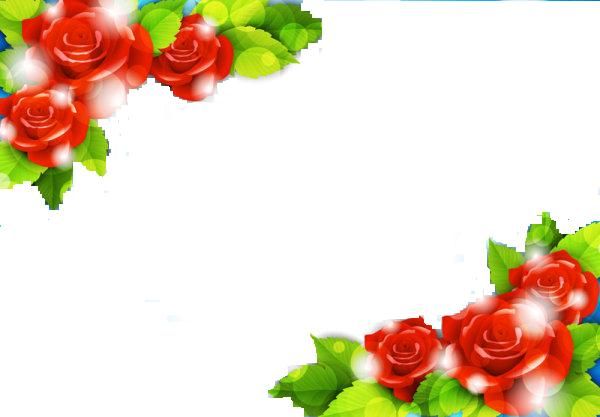 BEAUTIFUL FLOWERS BORDERS DESIGN on Clipart library | Border Design 