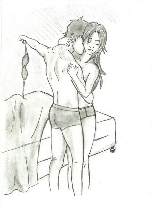 Couples Drawing Sketch Sex Bra 3 This N That Clipart