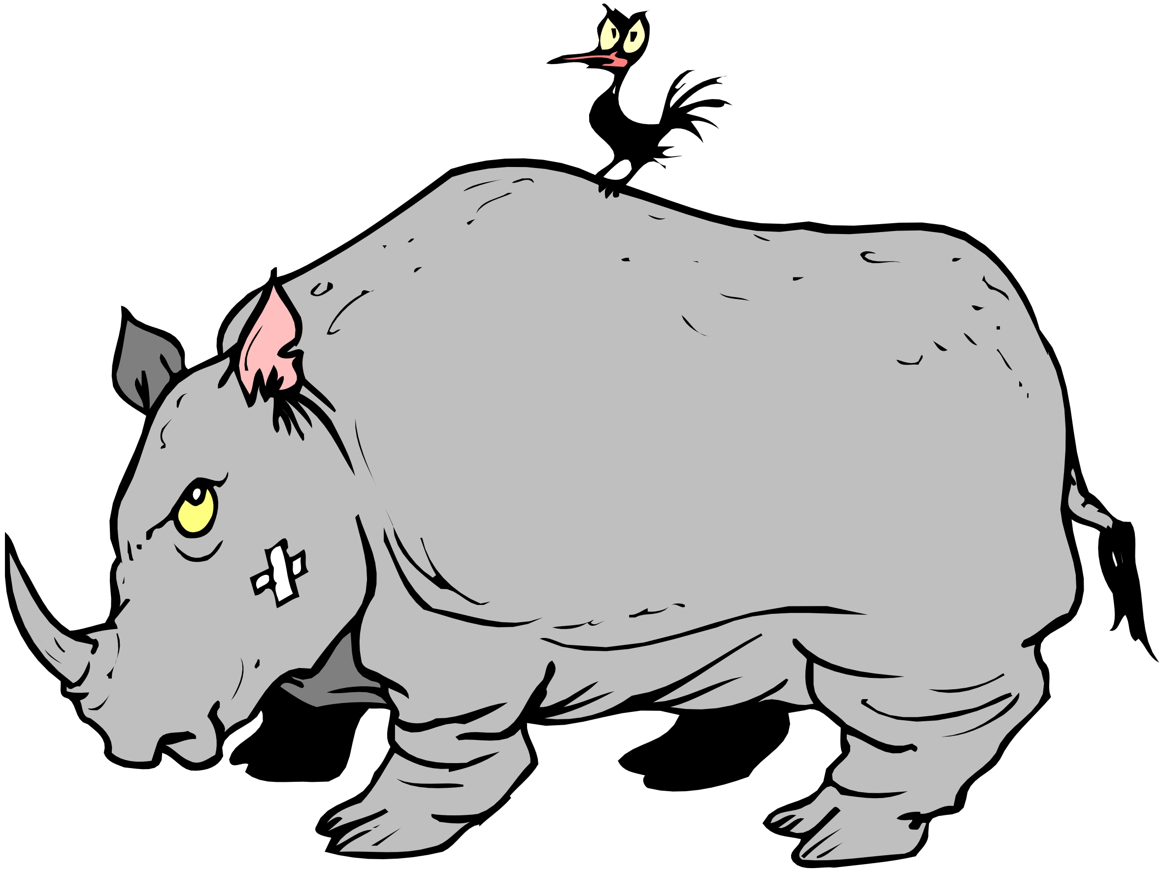 Rhino Cartoon Character Images  Pictures - Becuo