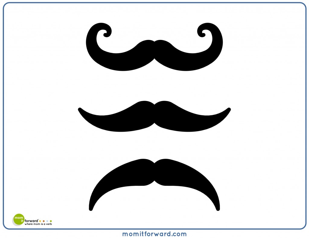 photo booth props mustache