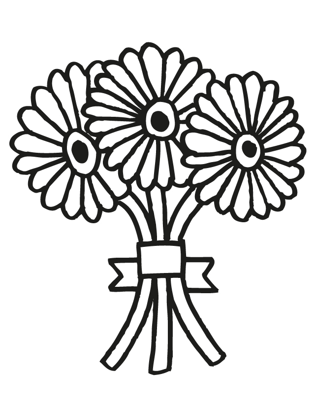 wedding bouquet Colouring Pages