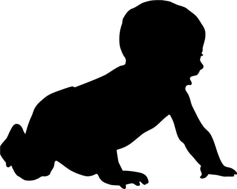 Baby Silhouette Baby Clipart  