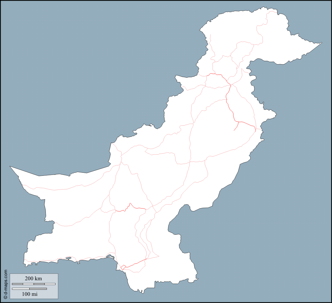 clipart of pakistan map - photo #22