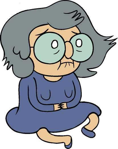 free clip art cartoon old lady - photo #21