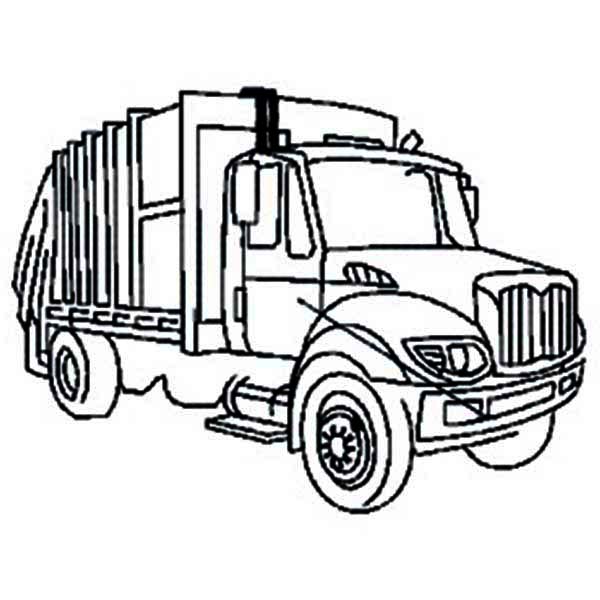 garbage trucks Colouring Pages (page 3)