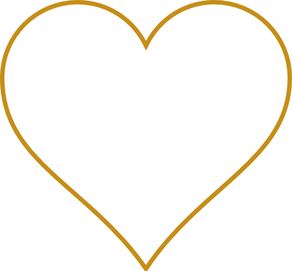 Gold Heart Clipart - Clipart library