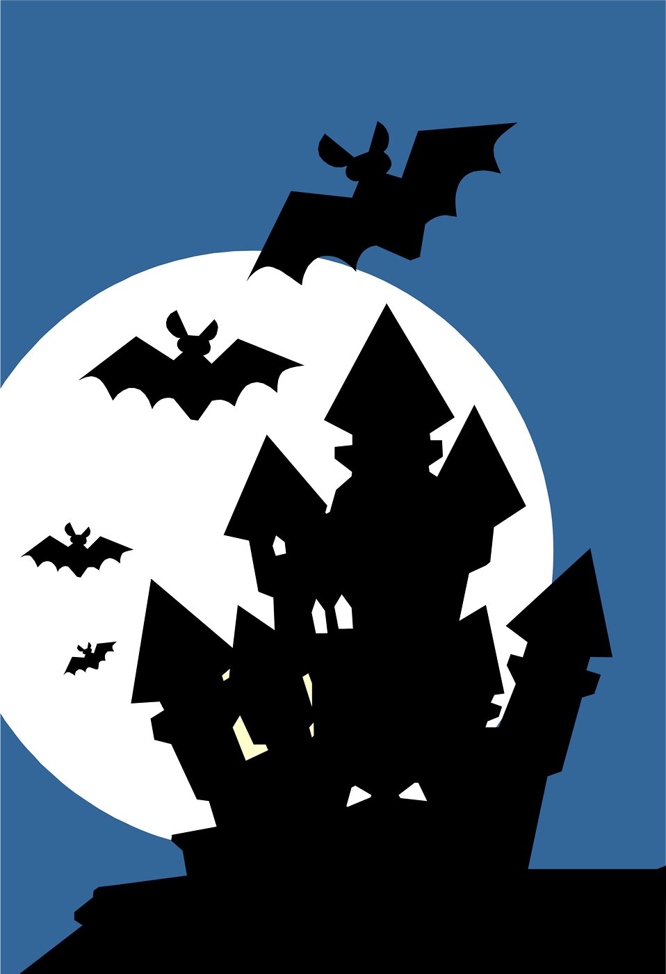 Haunted House Silhouette Vector Images  Pictures - Becuo