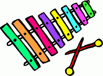 kids with instruments clipart