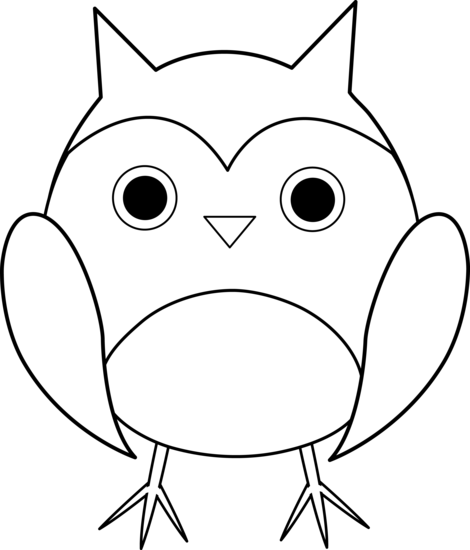 Owl Cartoon Black And White Images  Pictures - Becuo