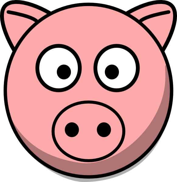 Pig Head clip art - vector clip art online, royalty free  public 