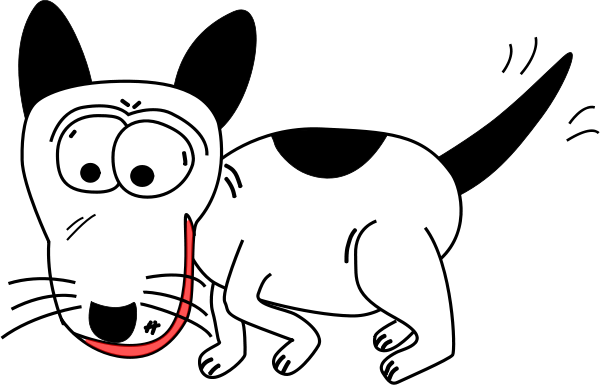 Cartoon Dog small clipart 300pixel size, free design - ClipartsFree