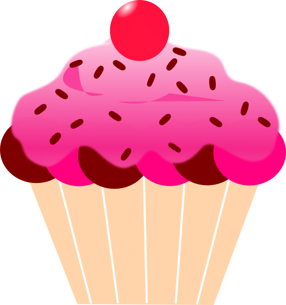 Pink Cupcake Clip Art at Clipart library - vector clip art online 