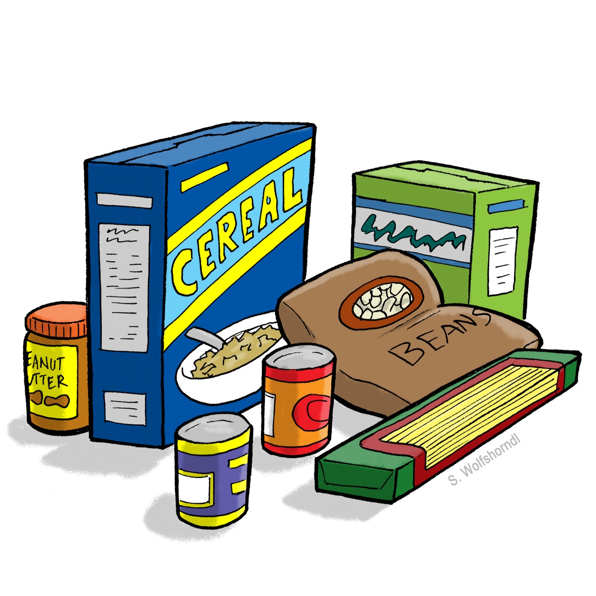Clip Arts Related To : canned food clip art. view all Food Pantry C...