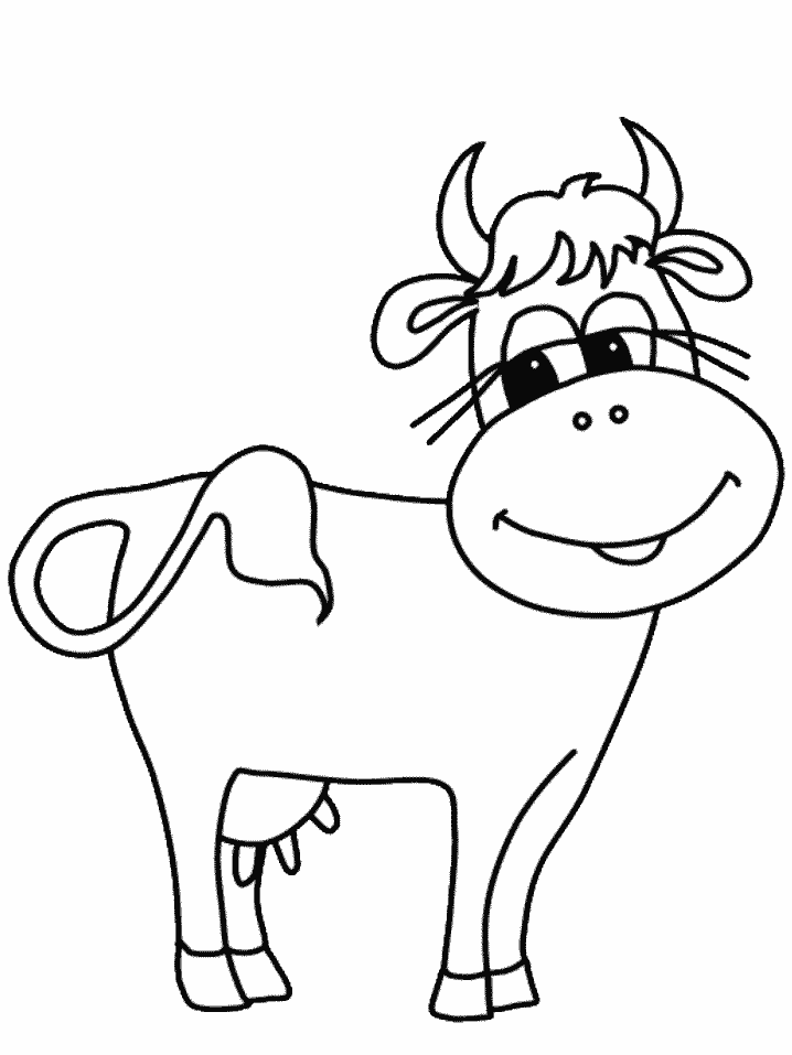cow coloring pages 