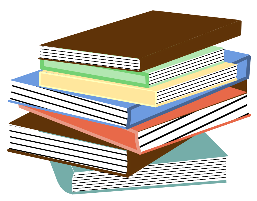 Stack of books 01 small clipart 300pixel size, free design 