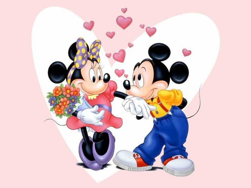 Minnie And Mickey Mouse